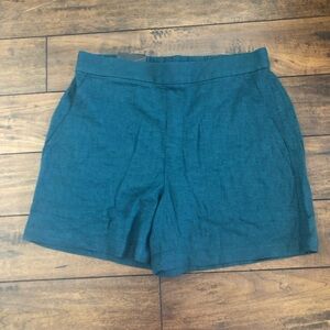 Banana Republic Teal Linen Blend Shorts